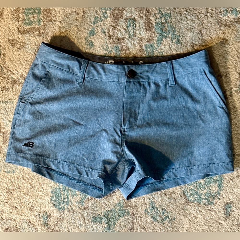 Belong Blue Chino Hiking Shorts Women’s Size 26 Designed in Colorado